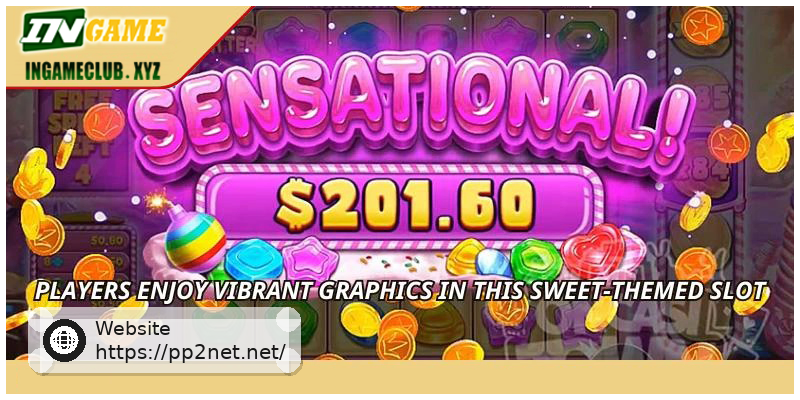Players enjoy vibrant graphics in this sweet-themed slot